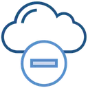 Free Cloud Stockage Moins Icône