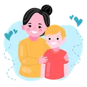 Free Mom and her son  Icon