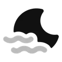 Free Mond Langsamer Wind Symbol