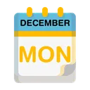 Free Monday Calendar Date Icon