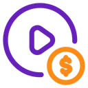 Free Monetize Money Video Icon