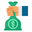 Free Money Bag Hand Icon