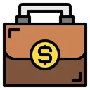 Free Briefcase Baggage Money Icon