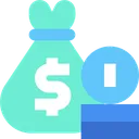 Free Money Bag Savings Investment Icon