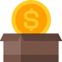 Free Money Box Cash Box Capital Box Icon