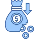 Free Money Crisis Financial Trouble Recession Icon