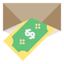 Free Drop Money Mail Icon