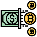 Free Money Exchange Bitcoin Cryptocurrency Icon