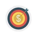 Free Target Dollar Focus Icon