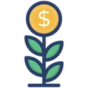 Free Money Plant Money Growth Business Development Icon