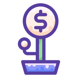 Free Money growth  Icon