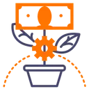 Free Money Growth Profit Icon