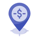 Free Money Location  Icon