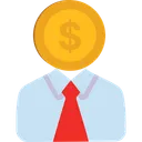 Free Money Man Cashier Accountant Icon