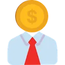 Free Money Man Cashier Accountant Icon