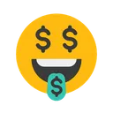 Free Money Mouth Face Emotion Emoticon アイコン
