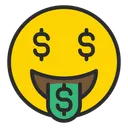 Free Artboard Copy Money Mouth Face Dollar Face Icon