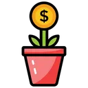 Free Dollar Plant Money Growth Financial Growth Icon
