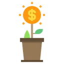 Free Growth Money Finance Icon