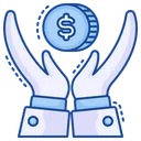 Free Money Saving Hand Money Icon