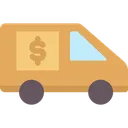 Free Money Truck Transportation Bank Icon
