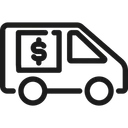 Free Money Truck Transportation Bank Icon