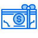 Free Money Bank Note Gift Icon