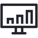 Free Monitor Chart Bar Icon