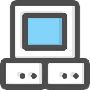 Free Monitor Space Technology Icon