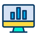 Free Monitor Balkendiagramm Analyse Symbol