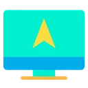 Free Monitor Navigation  Icon