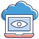 Free Cloud Computing Monitoraggio Cloud Dati Cloud Icon