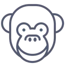 Free Monkey Smile Icon