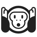 Free Monkey High Contrast Icon