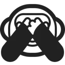 Free Monkey High Contrast Icon