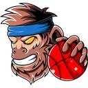 Free Monkey Basketball Angry Icon