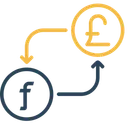 Free Monnaie Argent Conversion Icône