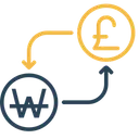 Free Monnaie Argent Conversion Icône