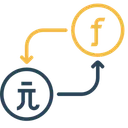 Free Monnaie Argent Conversion Icône