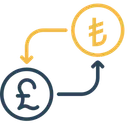 Free Monnaie Argent Conversion Icône