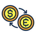 Free Argent Changeur Euro Icône