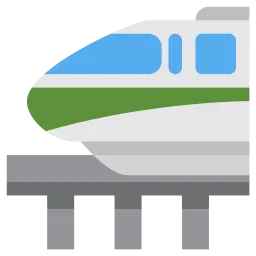 Free Monorail Emoji Icon
