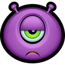 Free Morado Monstruo Extraterrestre Icono