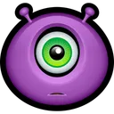 Free Morado Monstruo Extraterrestre Icono