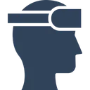 Free Visiocasque Dispositif Monte Sur La Tete Realite Virtuelle Icon