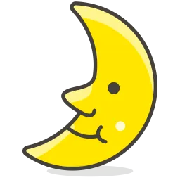 Free Moon Emoji Icon