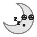 Free Moon Sleepy Night Icon