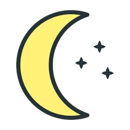 Free Yellow Moon SVG, PNG Icon, Symbol. Download Image.
