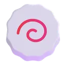 Free Cake With Swirl Icon