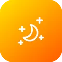 Free Moon Half Night Icon